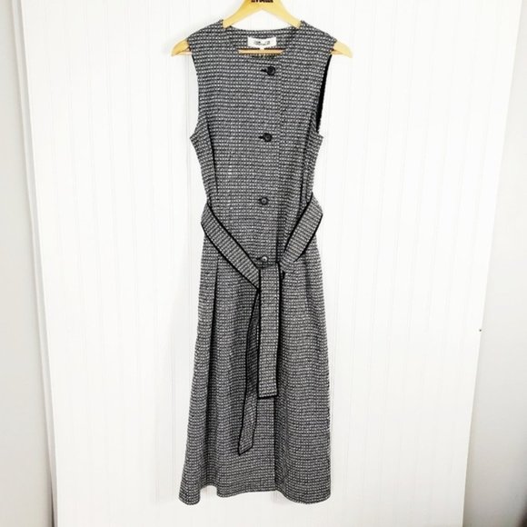 Diane VON FURSTENBURG  PATSY CONVERTIBLE JACQUARD TRENCH COAT, VEST, OR … - Picture 9 of 16